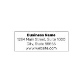 基本ビジネス差出人住所及びウェブサイト セルフインキングスタンプ (デザイン)