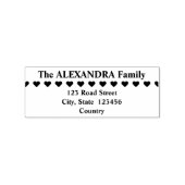 基本ファミリの姓と住所 ラバースタンプ (押印)