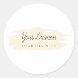 基本ブラシカスタムロゴ1タン ラウンドシール