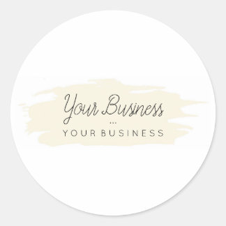 基本ブラシカスタムロゴ1タン ラウンドシール