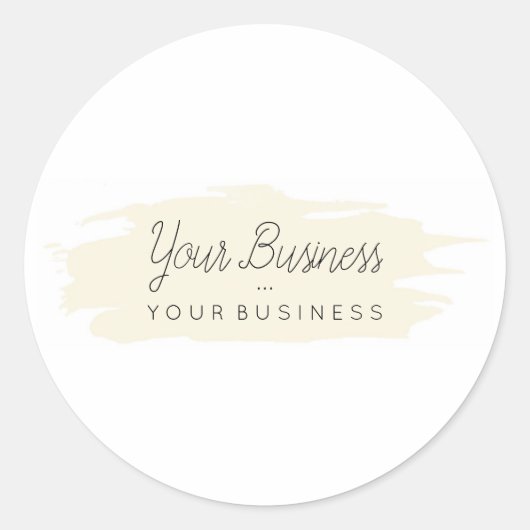 基本ブラシカスタムロゴ1タン ラウンドシール (正面)