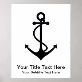 基本ブラックいかり ポスター