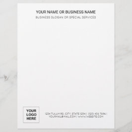 基本プロフェッショナルエレガントシンプルモダン事務所 レターヘッド