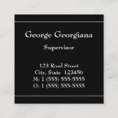 基本プロフェッショナルプロファイルカード スクエア名刺 (正面)