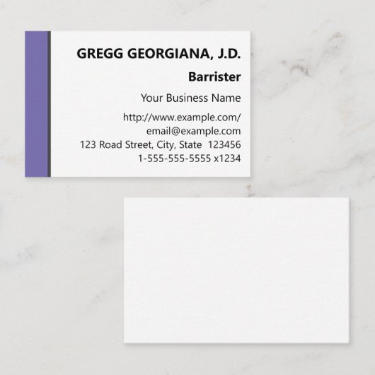 基本プロフェッショナル名刺 名刺 (正面/裏面)