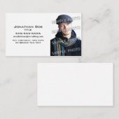 基本ホワイト写真テンプレート 名刺 (正面/裏面)