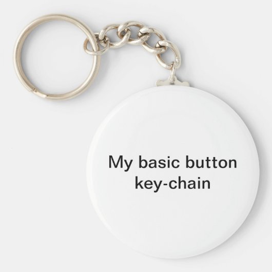 基本ボタンキーチェーンの丸め キーホルダー (正面)