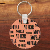 基本ボタンNo Fearキーチェーン キーホルダー (正面)