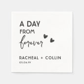 基本ミニマルシンプルスモダンリハーサル スタンダードカクテルナプキン (正面)