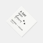 基本ミニマルシンプルスモダンリハーサル スタンダードカクテルナプキン (角)