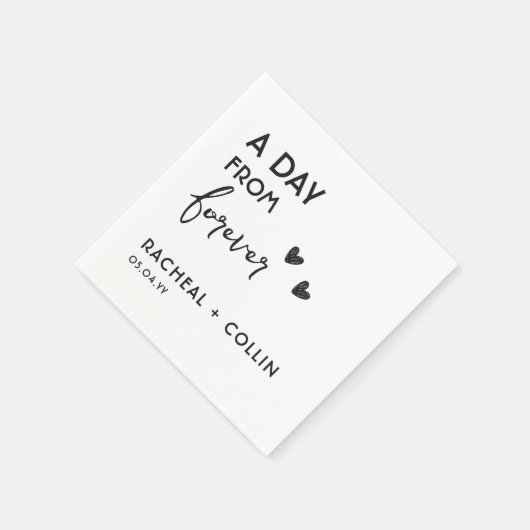 基本ミニマルシンプルスモダンリハーサル スタンダードカクテルナプキン (角)