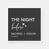 基本ミニマルシンプルスモダンリハーサル スタンダードカクテルナプキン (正面)