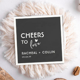 基本ミニマルシンプルリストモダン応援ハートナプキン スタンダードカクテルナプキン