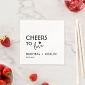 基本ミニマルシンプルリストモダン応援ハートナプキン スタンダードカクテルナプキン (インサイチュ)