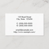 基本ミニマルプロフェッショナル名刺 名刺 (裏面)