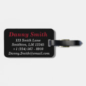 基本モノグラム（赤） ラゲッジタグ (裏面横)