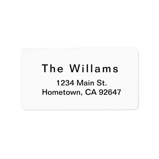 基本リターンラベル ラベル (正面)