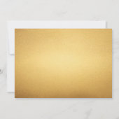 基本レトロ金ゴールド写真の発表 招待状 (裏面)