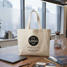 基本ロゴ オリジナルバッグ、ビジネスまたはショップトートバッグ ラージトートバッグ