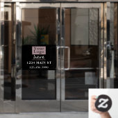 基本ロゴ 住所 電話番号 ウィンドウサイン (オフィスドア)