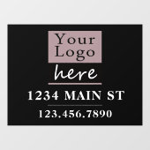 基本ロゴ 住所 電話番号 ウィンドウサイン (シート)