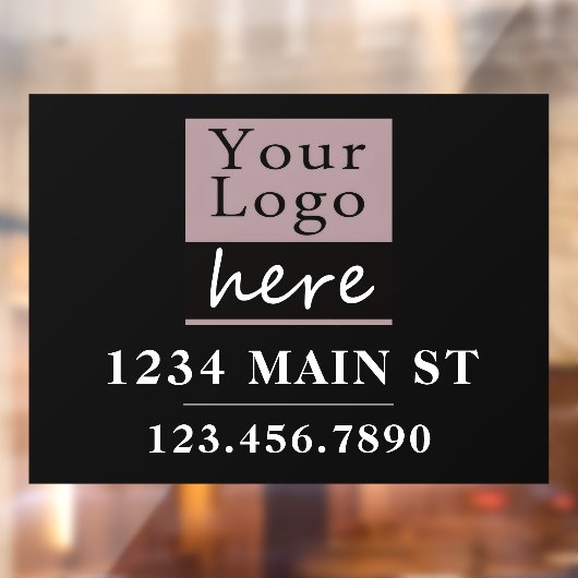 基本ロゴ 住所 電話番号 ウィンドウサイン (シート2)