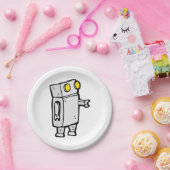 基本ロボット ペーパープレート (パーティー)