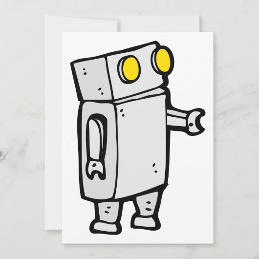 基本ロボット 招待状 (正面)