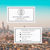 基本企業のプロフェッショナル会社のロゴ 名刺