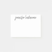 基本名 – 色とフォントを編集可能 ポストイット (正面)