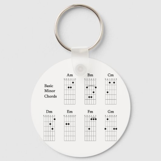 基本和音 キーホルダー (正面)