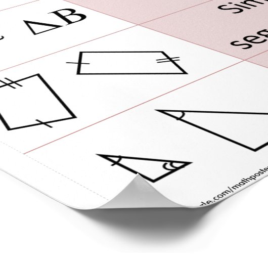 基本図形シンボル図12" x 32"ポスター ポスター (角)