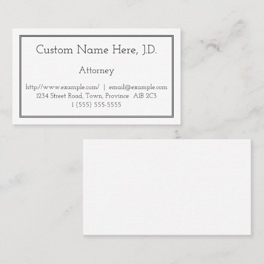 基本弁護士名刺 名刺 (正面/裏面)