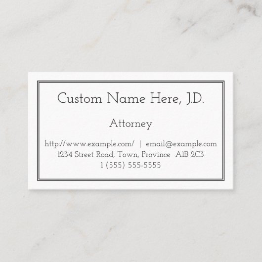 基本弁護士名刺 名刺 (正面)