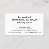 基本弁護士名刺 名刺 (正面)