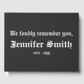 基本悔やみや弔慰ゲストブック ゲストブック (正面)