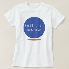 基本投票青い女性 Tシャツ
