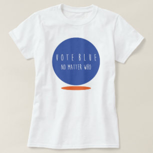 基本投票青い女性 Tシャツ
