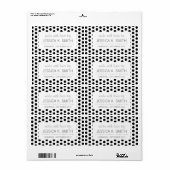 基本水玉模様モダンパターン ラベル (フルシート)