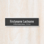 基本白黒名とプロフェッショナルタイトル サインプレート (正面)