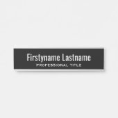基本白黒名とプロフェッショナルタイトル サインプレート (正面)