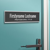 基本白黒名とプロフェッショナルタイトル サインプレート