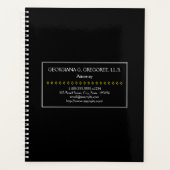 基本的でカスタマイズ可能な弁護士プランナー プランナー手帳 (正面)