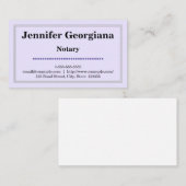 基本的で及びきれいな公証人の名刺 名刺 (正面/裏面)