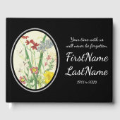 基本的で落ち着いた思い出のゲストブック ゲストブック (正面)