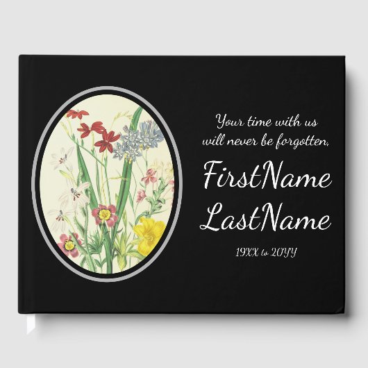 基本的で落ち着いた思い出のゲストブック ゲストブック (正面)