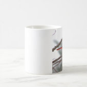 基本的で赤い鳥のマグ コーヒーマグカップ (中央)