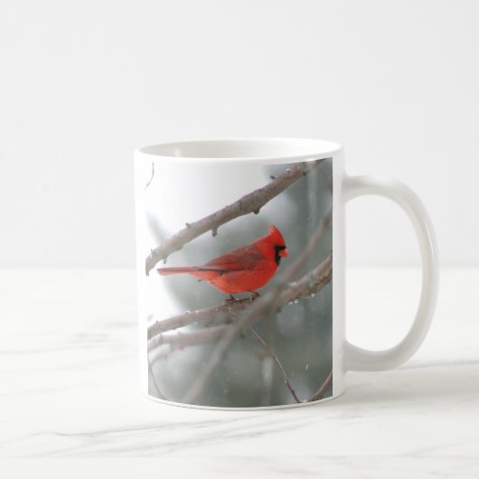 基本的で赤い鳥のマグ コーヒーマグカップ (右)