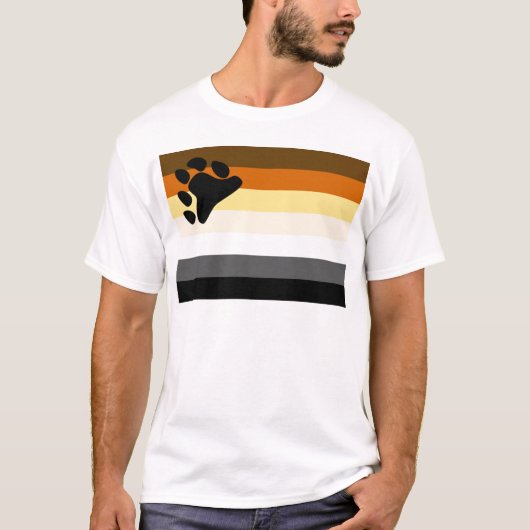 基本的なくまのプライドの旗 Tシャツ (正面)