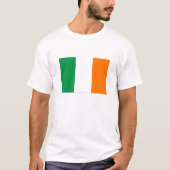 基本的なアイルランドの旗のワイシャツ Tシャツ (正面)